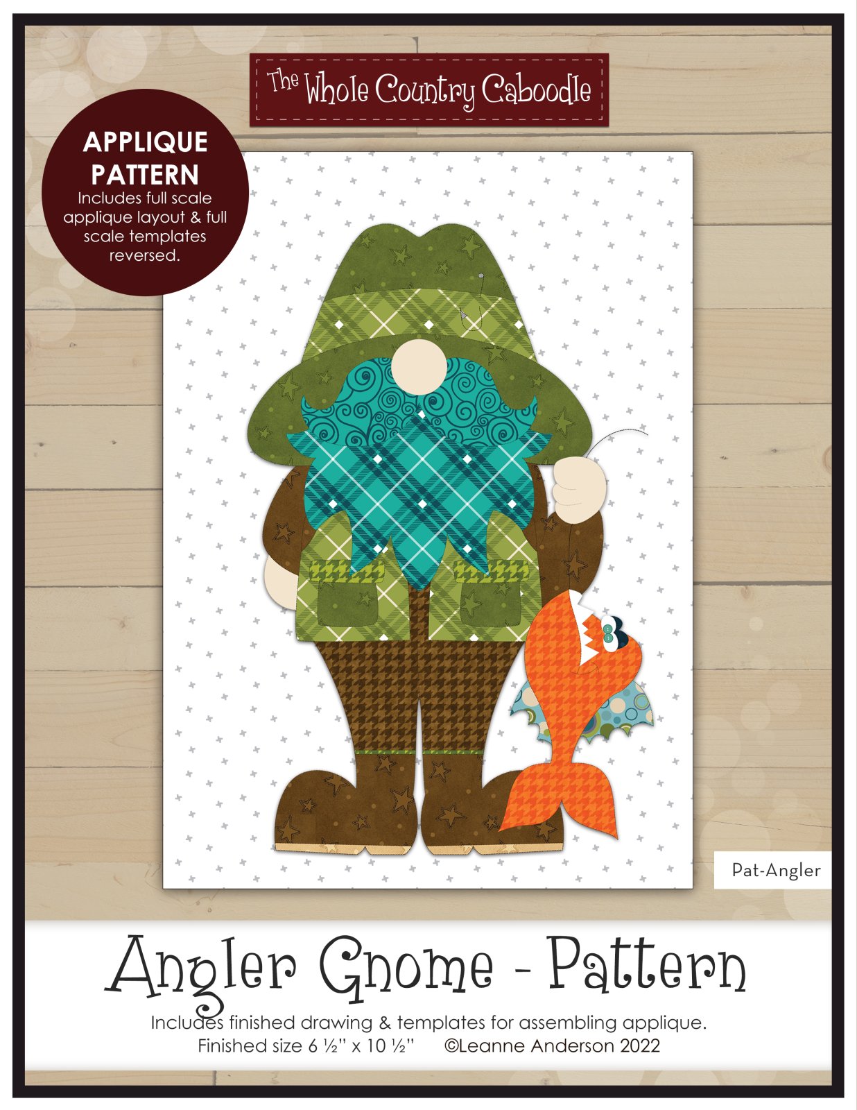 Angler Gnome Applique