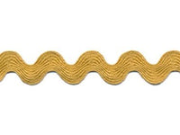 Large Antique Gold Ric Rac - 1 yd Cut
