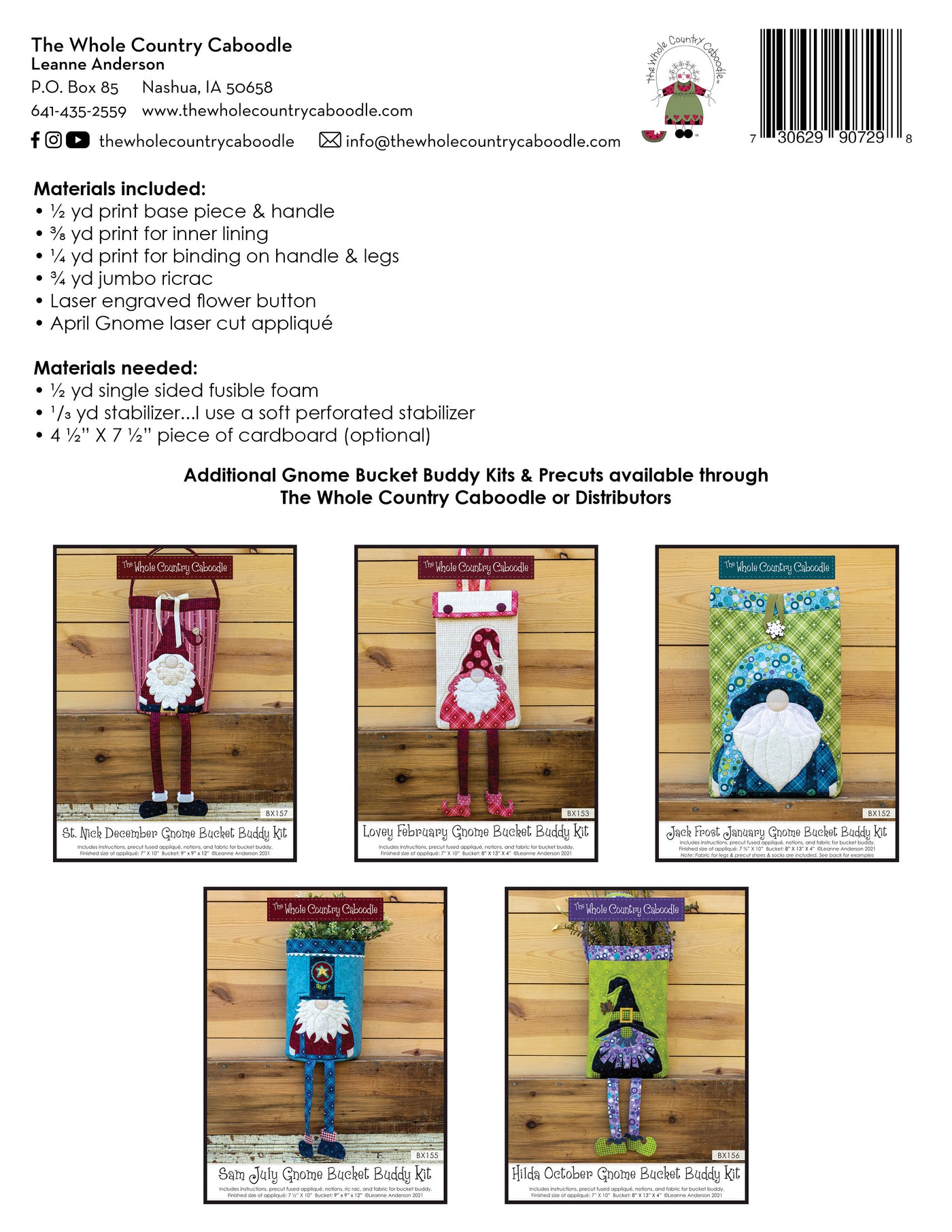April Esther Gnome Bucket Buddy Kit