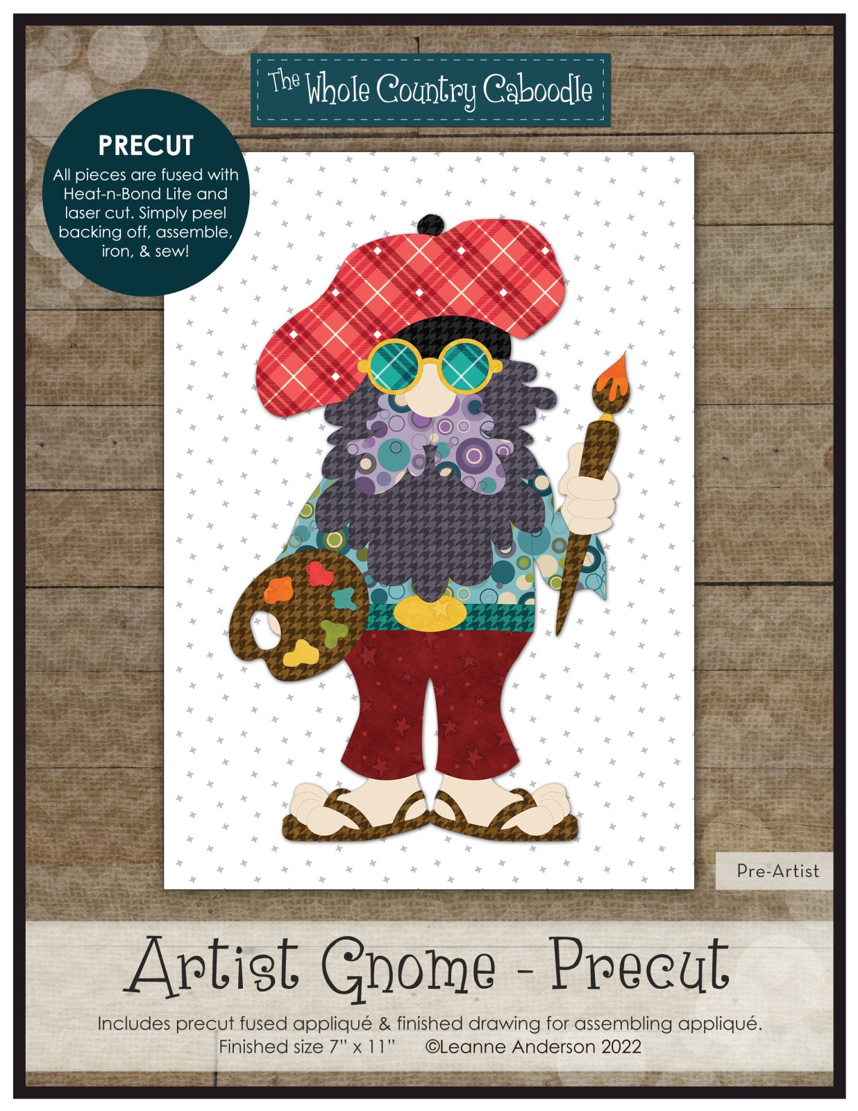 Artist Gnome Applique