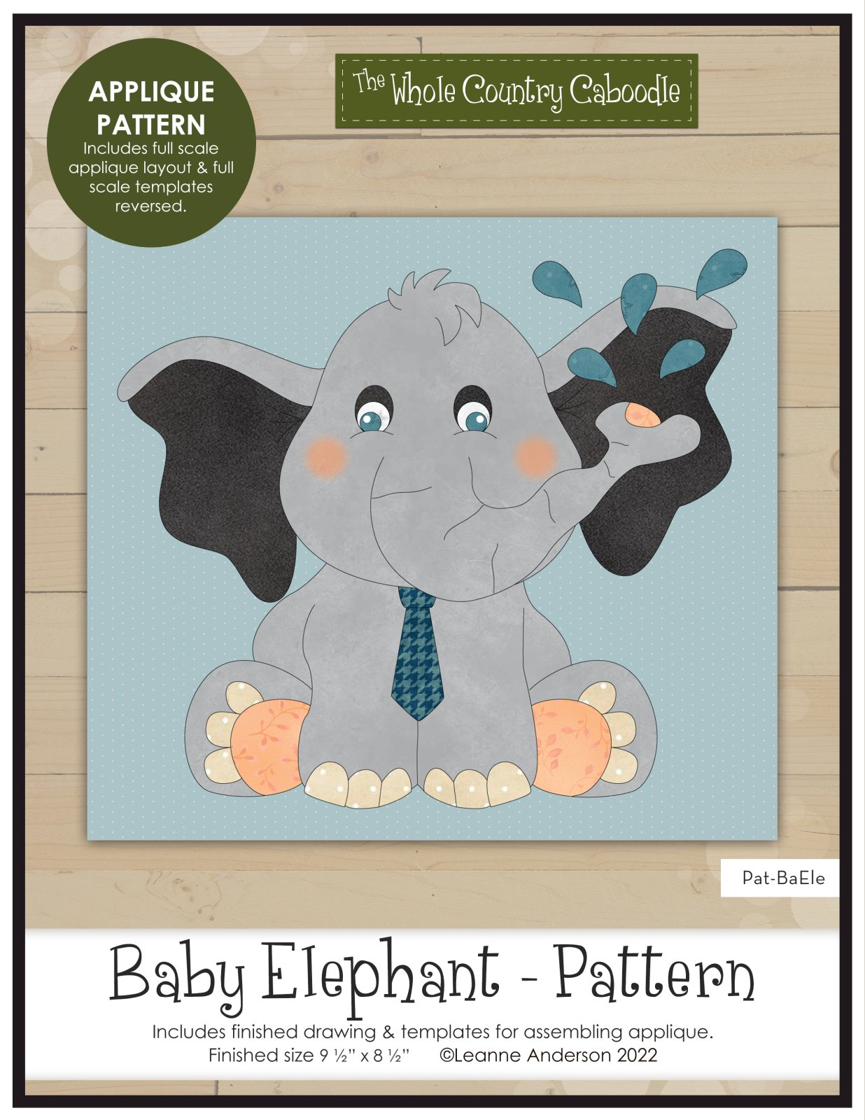 Baby Elephant Applique