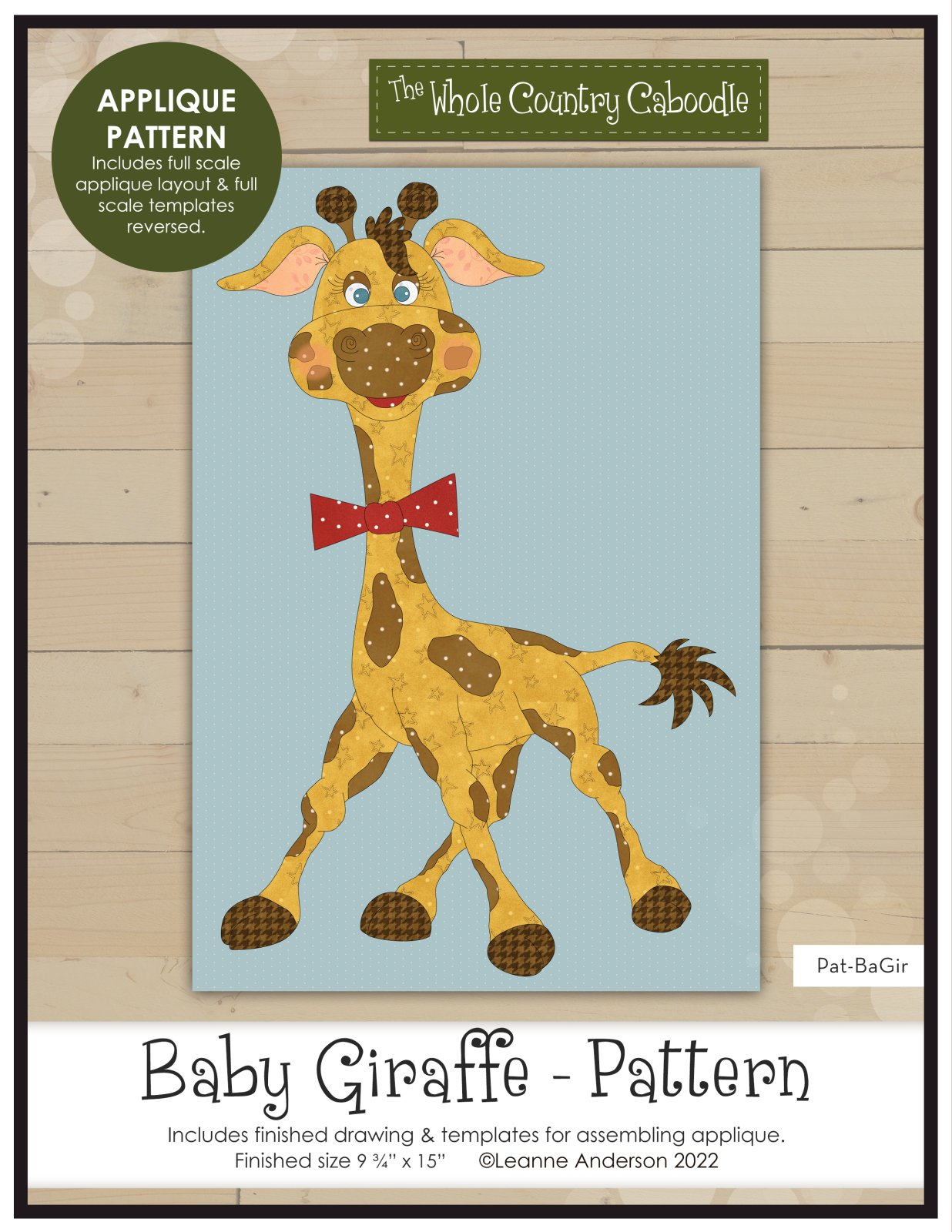 Baby Giraffe Applique