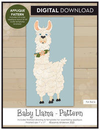 Baby Llama Applique