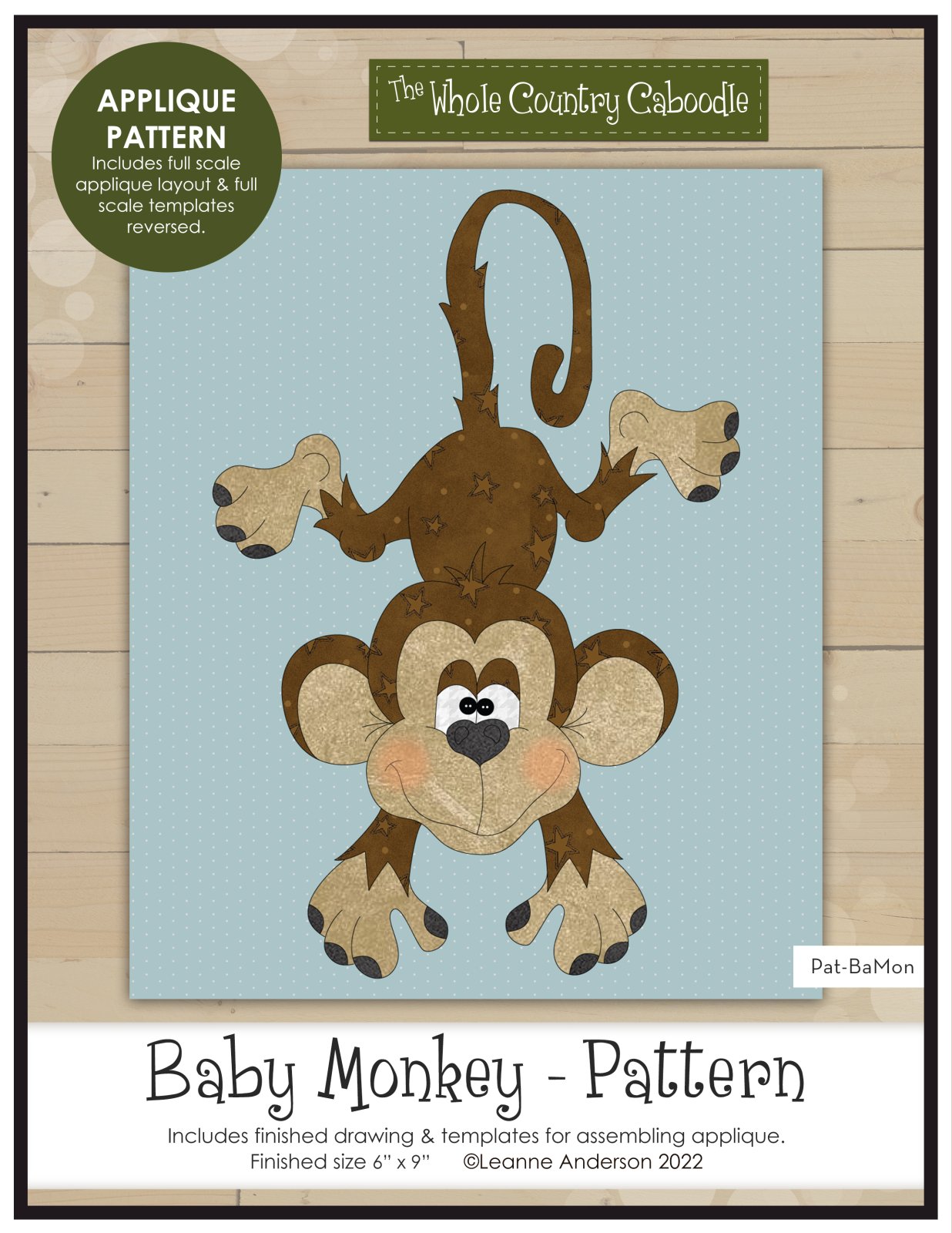Baby Monkey Applique
