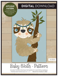 Baby Sloth Applique