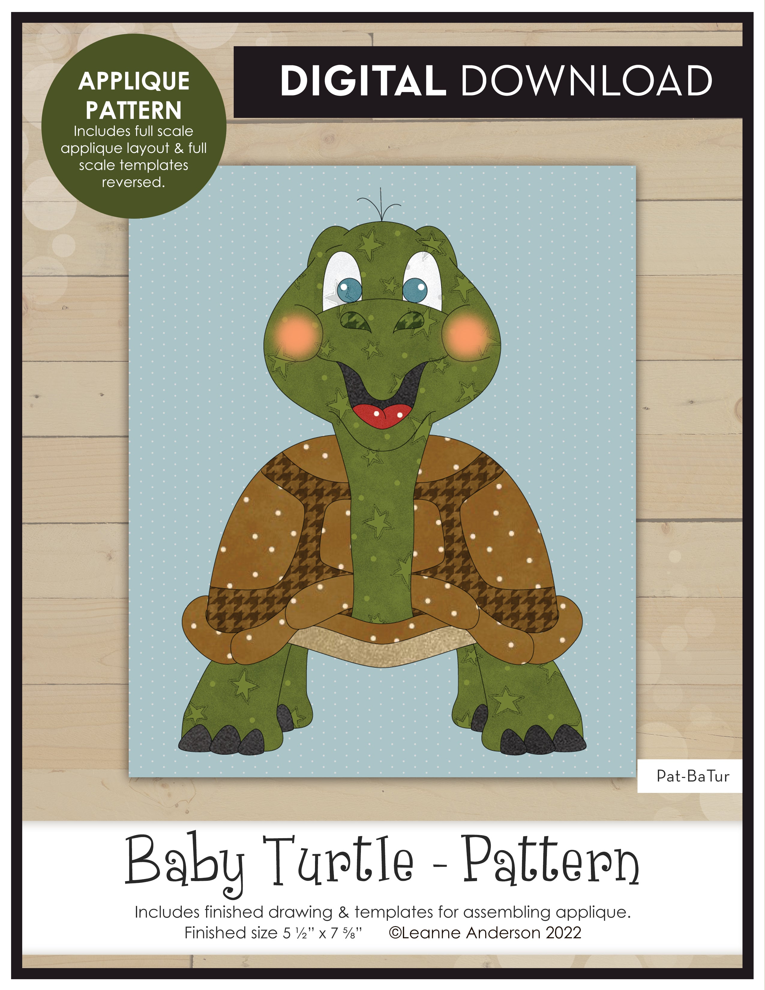 Baby Turtle Applique