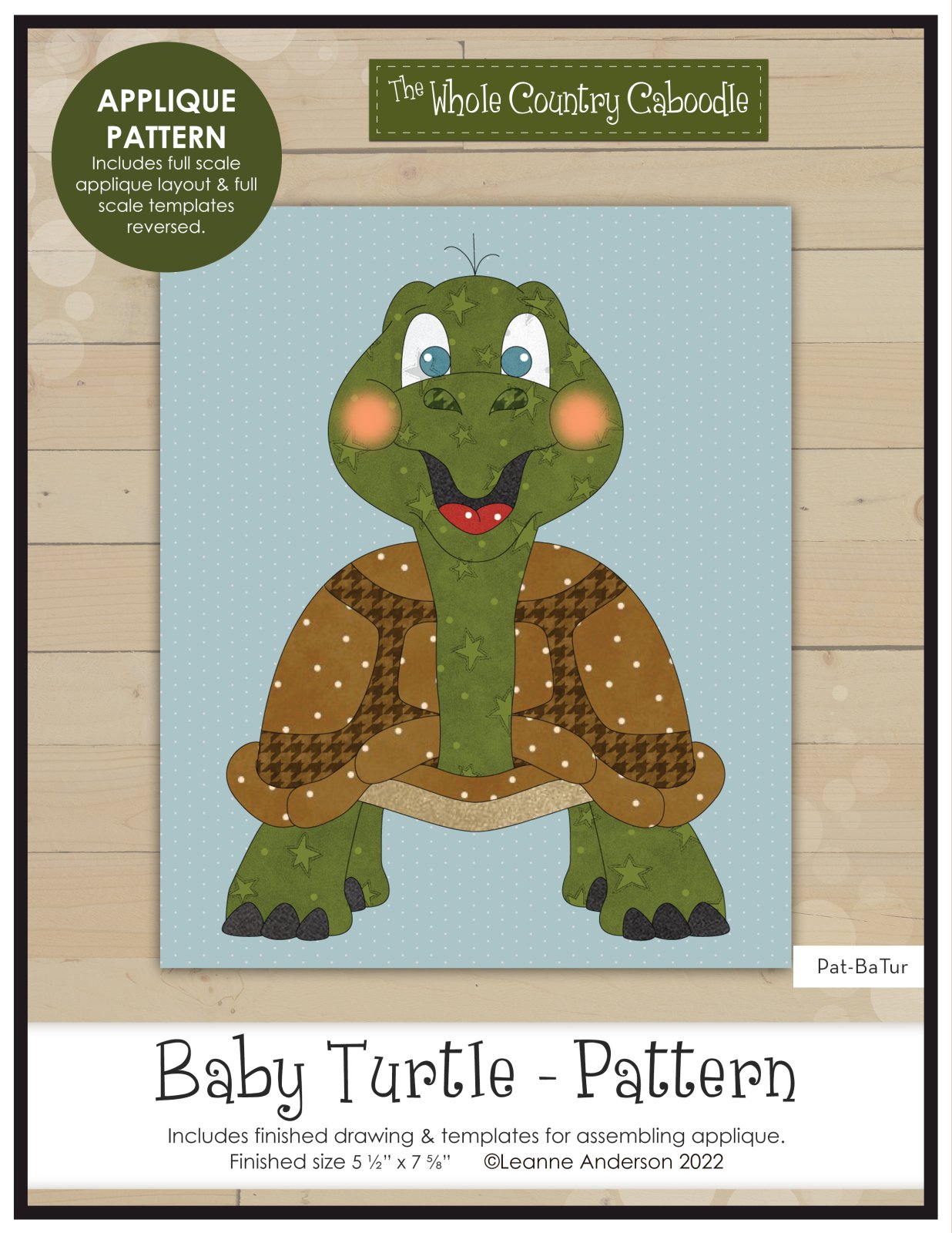 Baby Turtle Applique