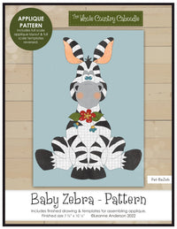 Baby Zebra Applique