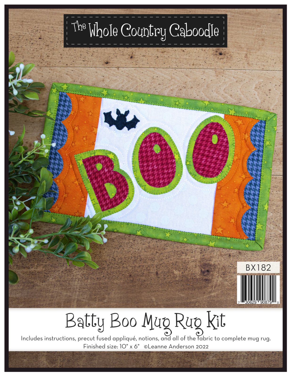 Batty Boo Mug Rug Kit