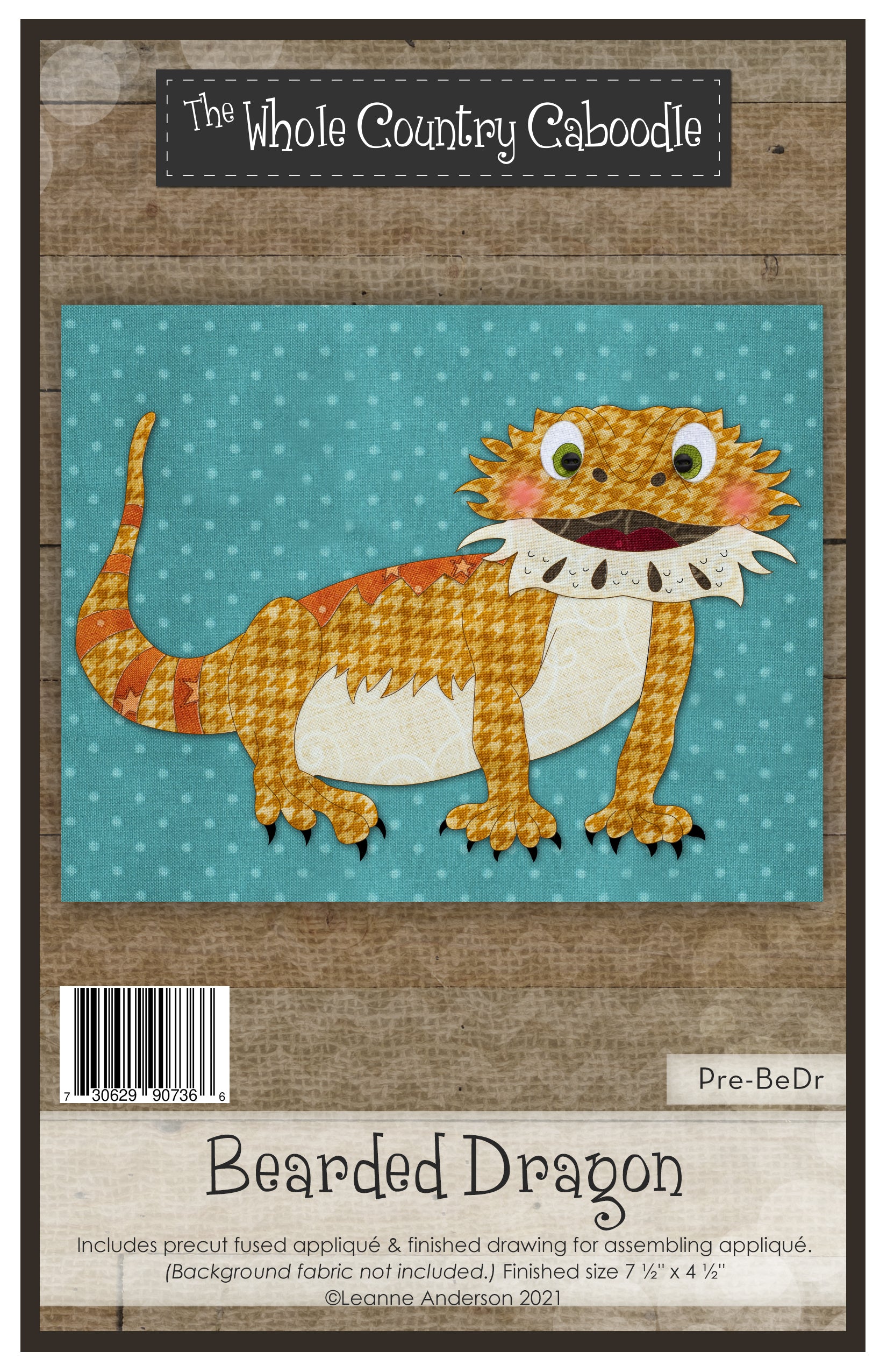 Bearded Dragon Applique