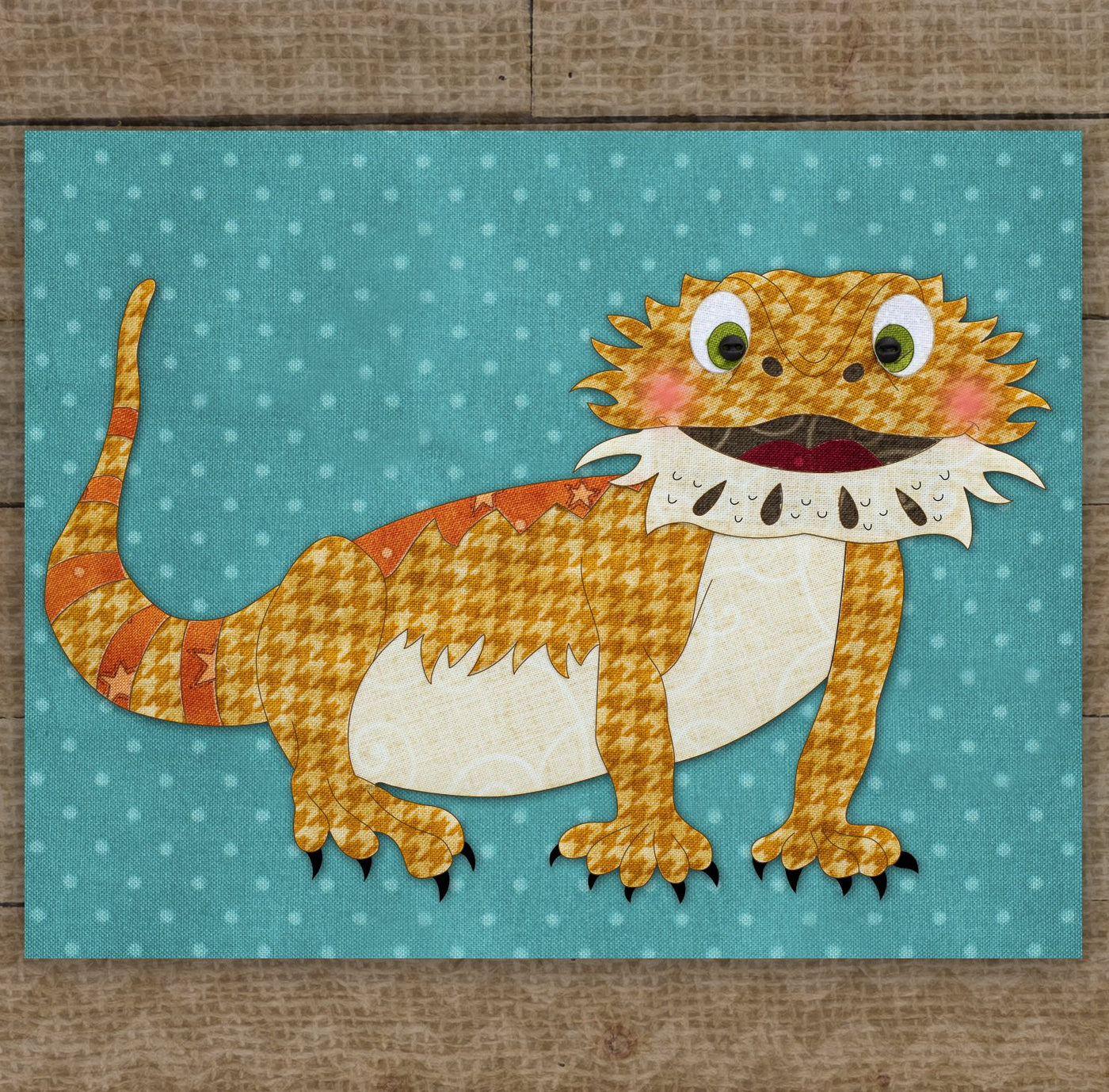 Bearded Dragon Applique