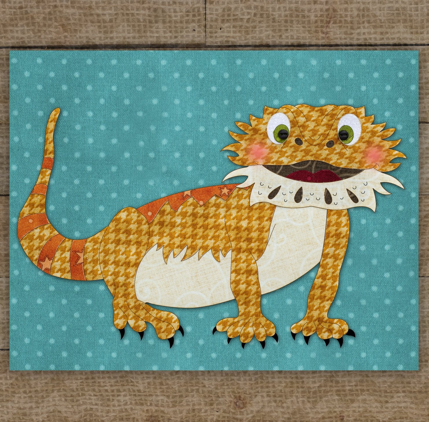 Bearded Dragon Applique