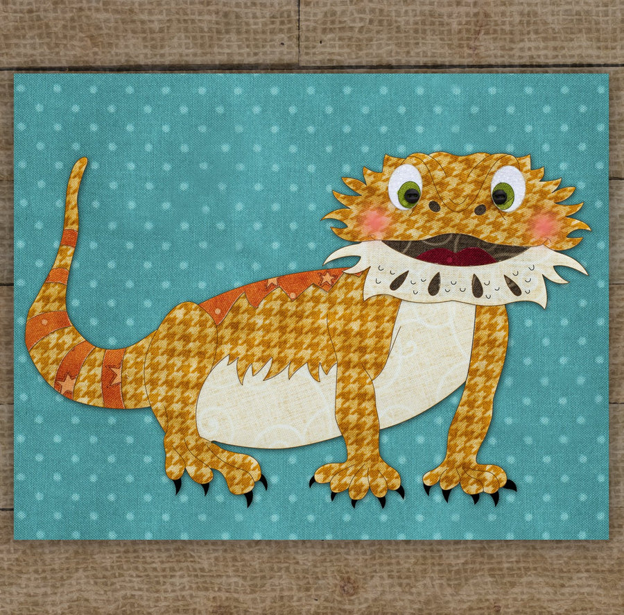 Bearded Dragon Applique