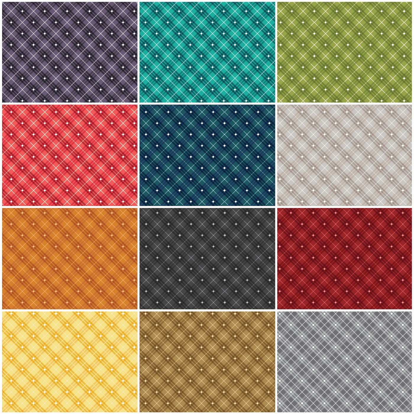 Bias Plaid Basics Fat Quarter Bundle