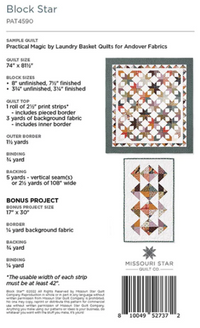 Block Star Quilt Pattern