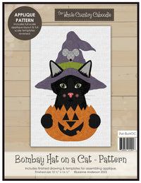 Bombay Hat On A Cat Applique
