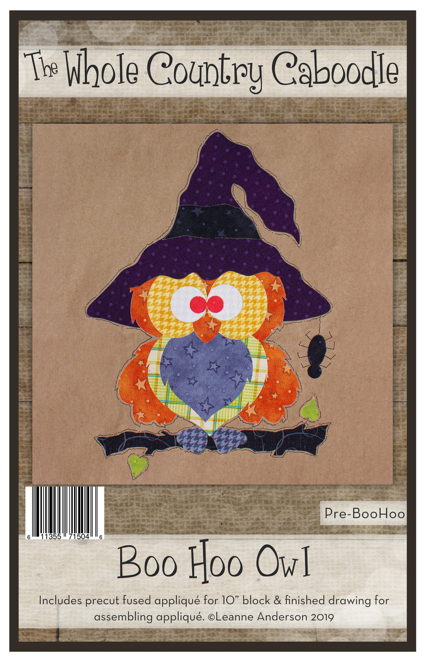 Boo Hoo Owl Applique