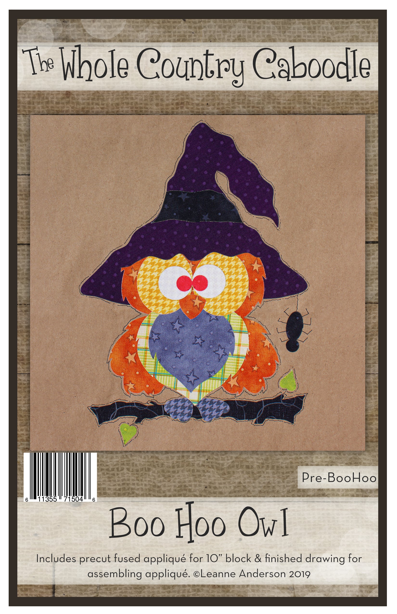 Boo Hoo Owl Applique