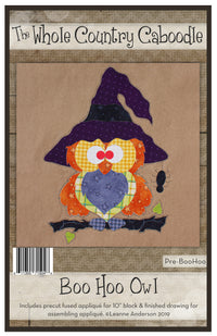 Boo Hoo Owl Applique