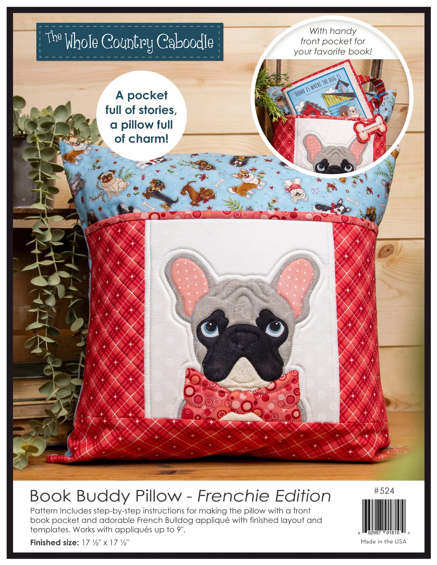 Book Buddy Pillow Pattern