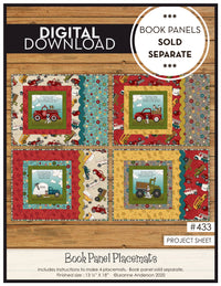 Book Panel Placemat Pattern