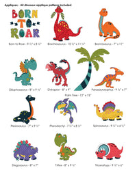 Born to Roar Applique Quilt Pattern