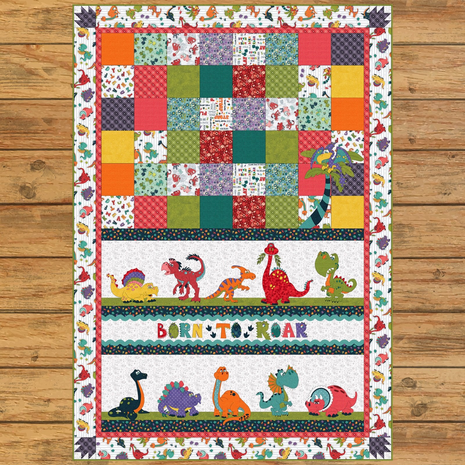 Born to Roar Applique Quilt Kit