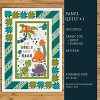 Born to Roar Panel Quilt Kit Version #1