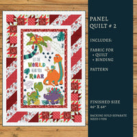 Born to Roar Panel Quilt Kit Version #2