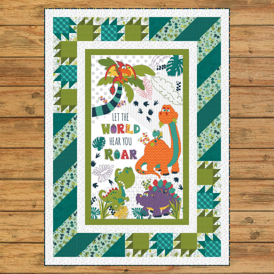Born to Roar Panel Quilt Kit Version #1