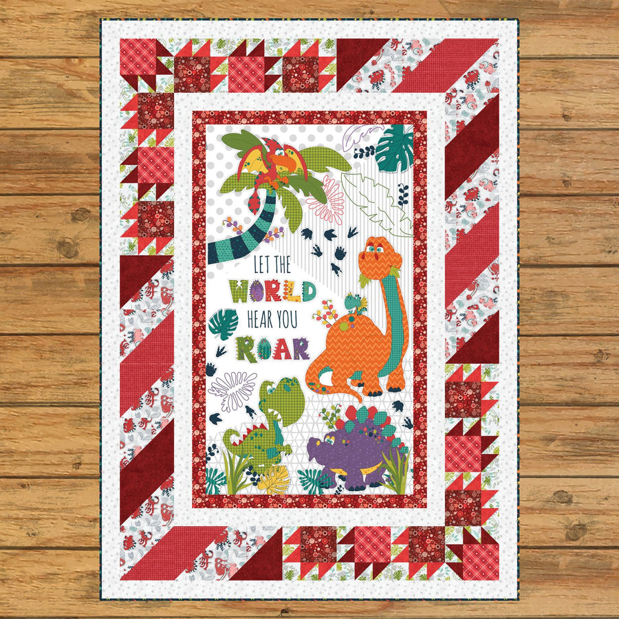 Born to Roar Panel Quilt Kit Version #2