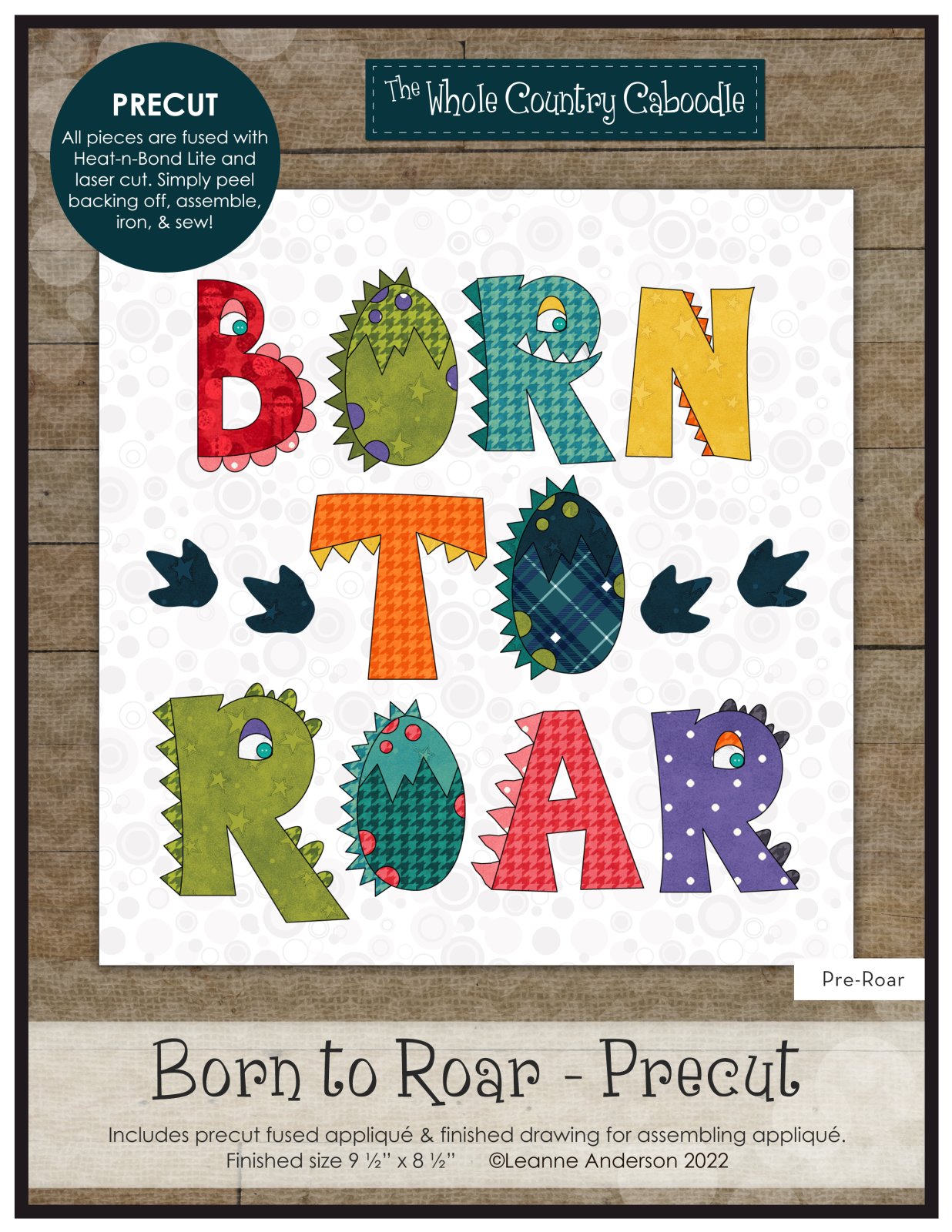 Born To Roar Applique