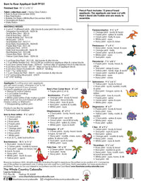 Born to Roar Applique Quilt Pattern