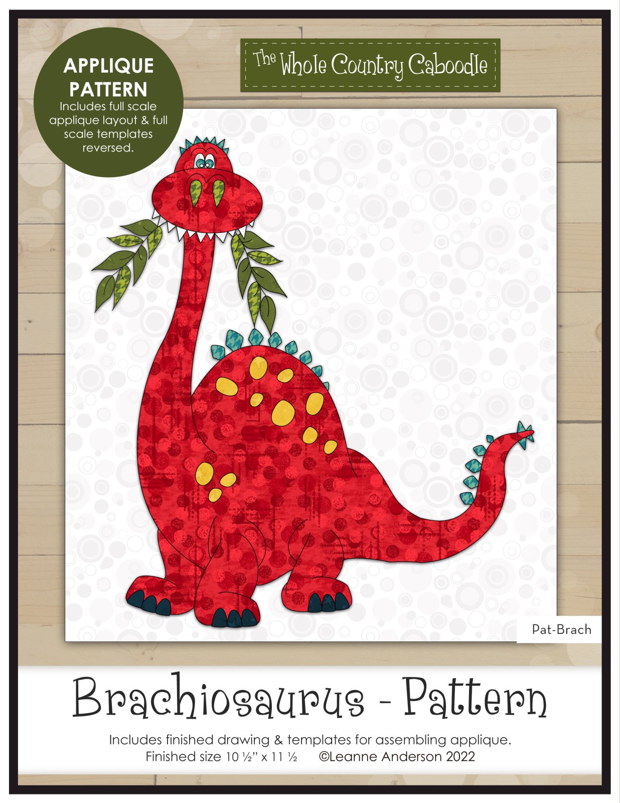 Brachiosaurus Applique