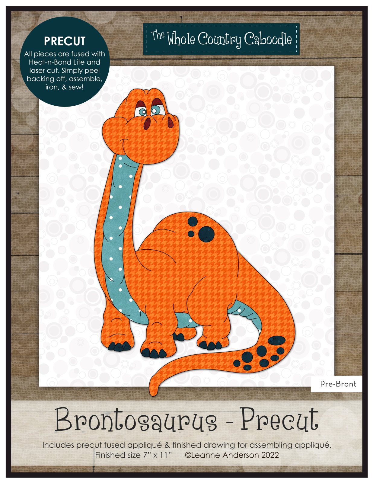 Brontosaurus Applique