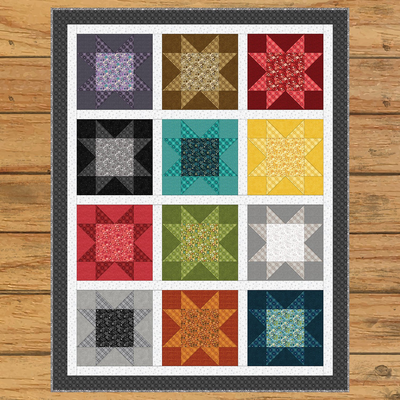 Caboodle Basics Bubbles & Bias Quilt Kit