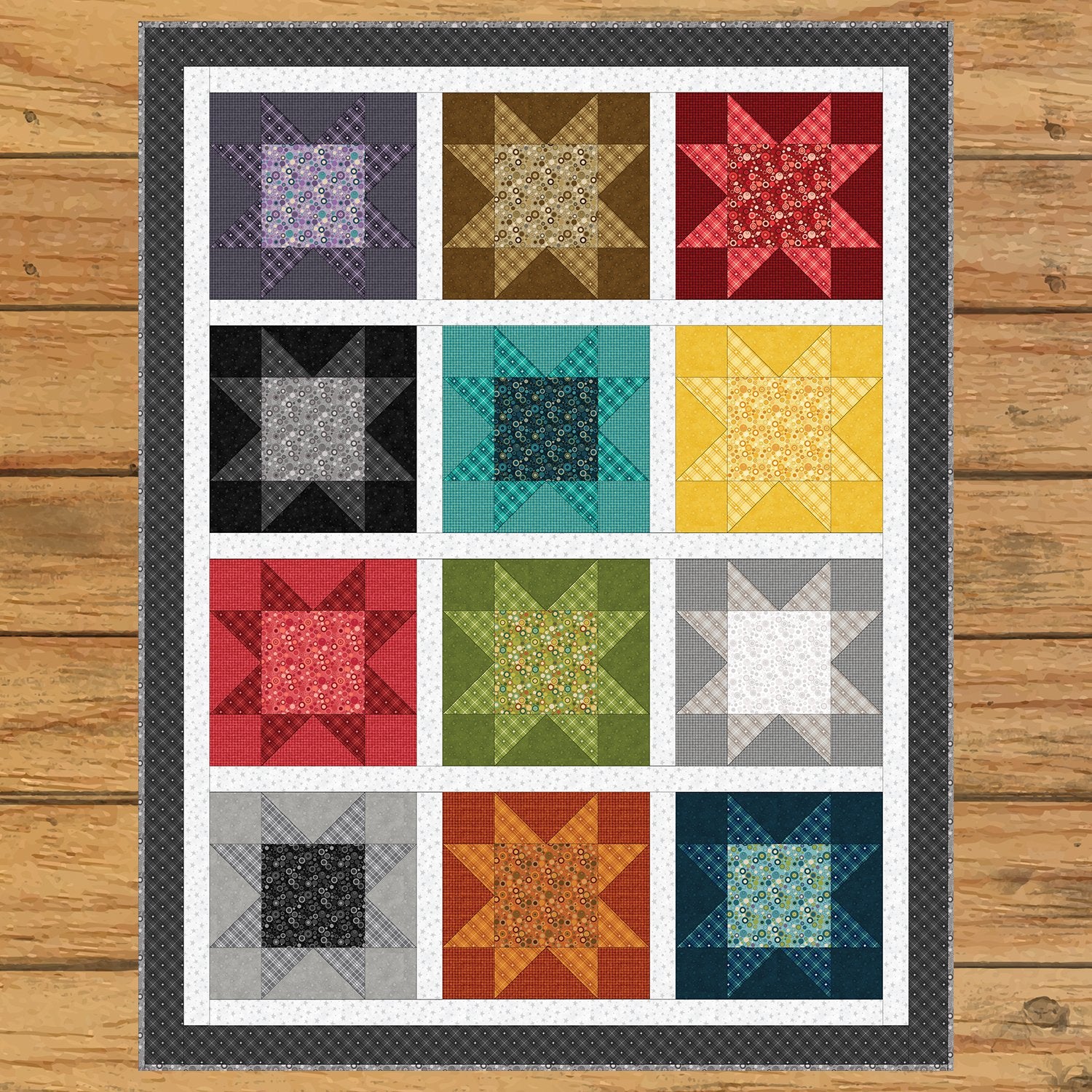Caboodle Basics Bubbles & Bias Quilt Kit