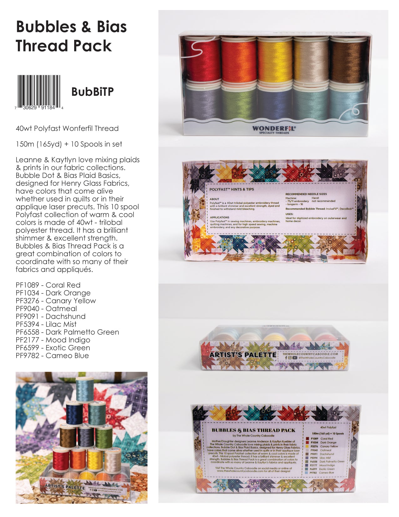 Bubbles & Bias Thread Pack