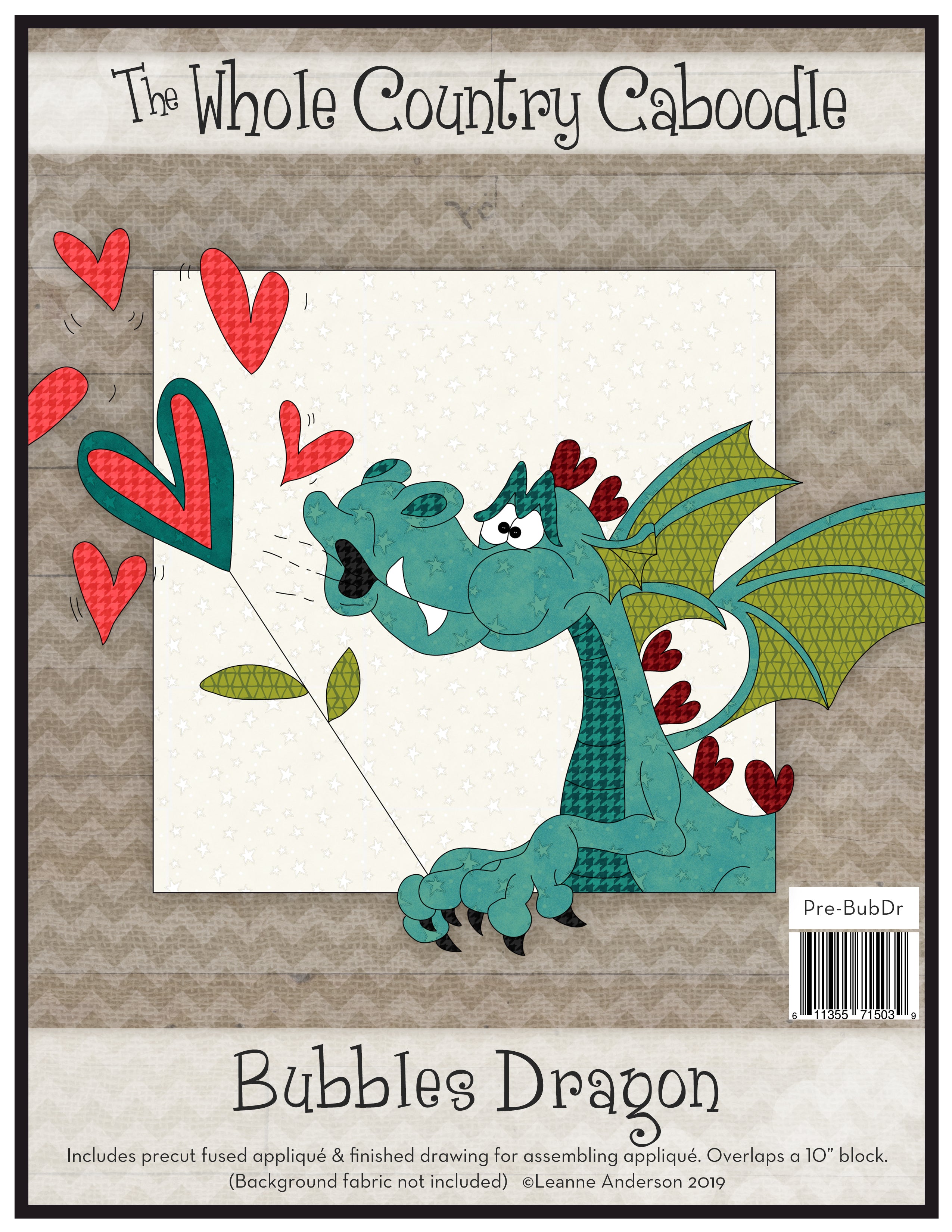 Bubbles Dragon Applique