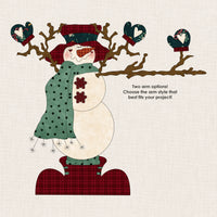 Bundle Up Frosty Applique
