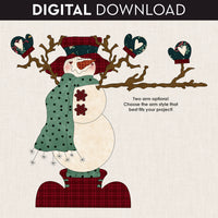 Bundle Up Frosty Applique