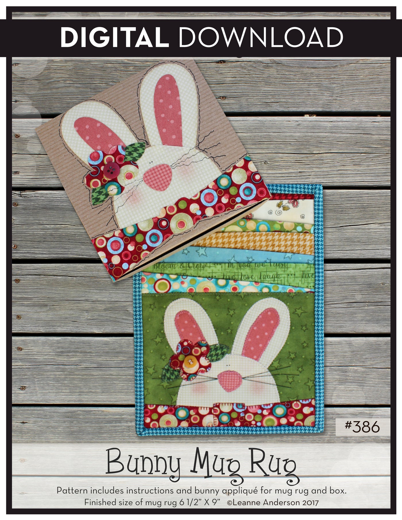 Bunny Mug Rug