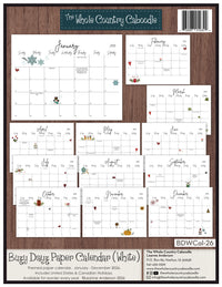 "Buzy Dayz" 2026 Caboodle Calendar