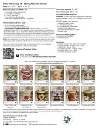 Nana Flake Cozy Kit - Sewing