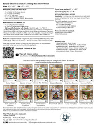 Banner of Love Cozy Kit - Sewing