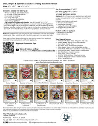 Stars Stripes & Spinners Cozy Kit - Sewing
