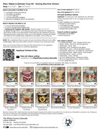 Stars Stripes & Spinners Cozy Kit - Sewing