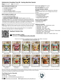 Hollyhocks & Sunshine Cozy Kit - Sewing
