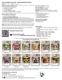 Cozy Pumpkins Cozy Kit - Sewing