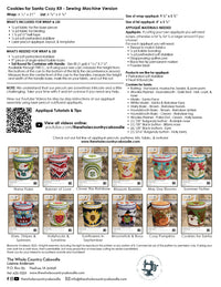 Cookies for Santa Cozy Kit - Sewing